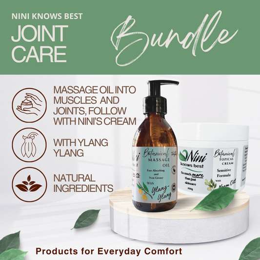 Joint Care Bundle - Botanical Topical Oil & Sensitive Neem Cream