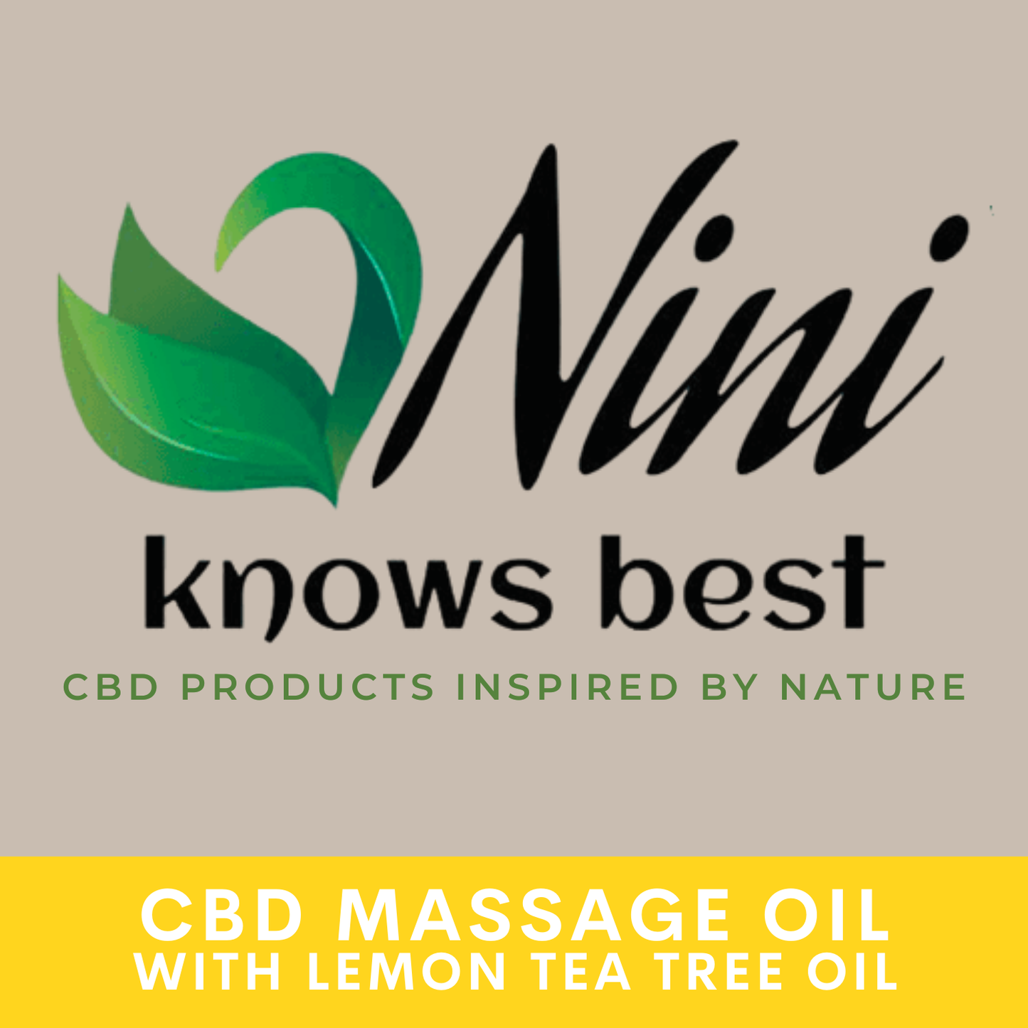 CBD Massage Oil with Lemon Tea Tree Oil