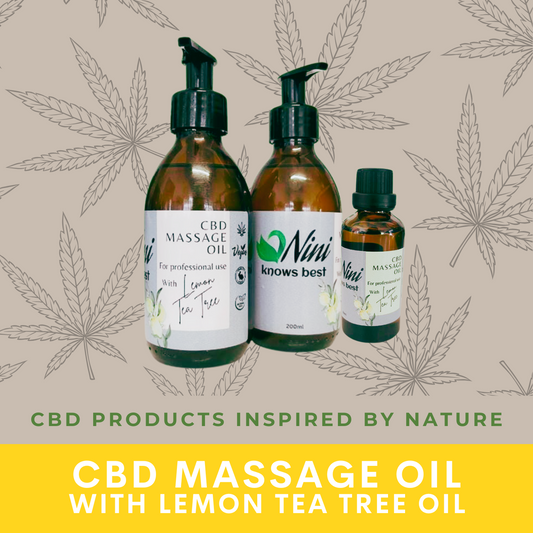 CBD Massage Oil with Lemon Tea Tree Oil