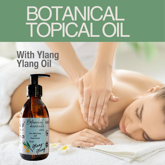 Botanical Topical Oil with Ylang Ylang for Muscle Comfort