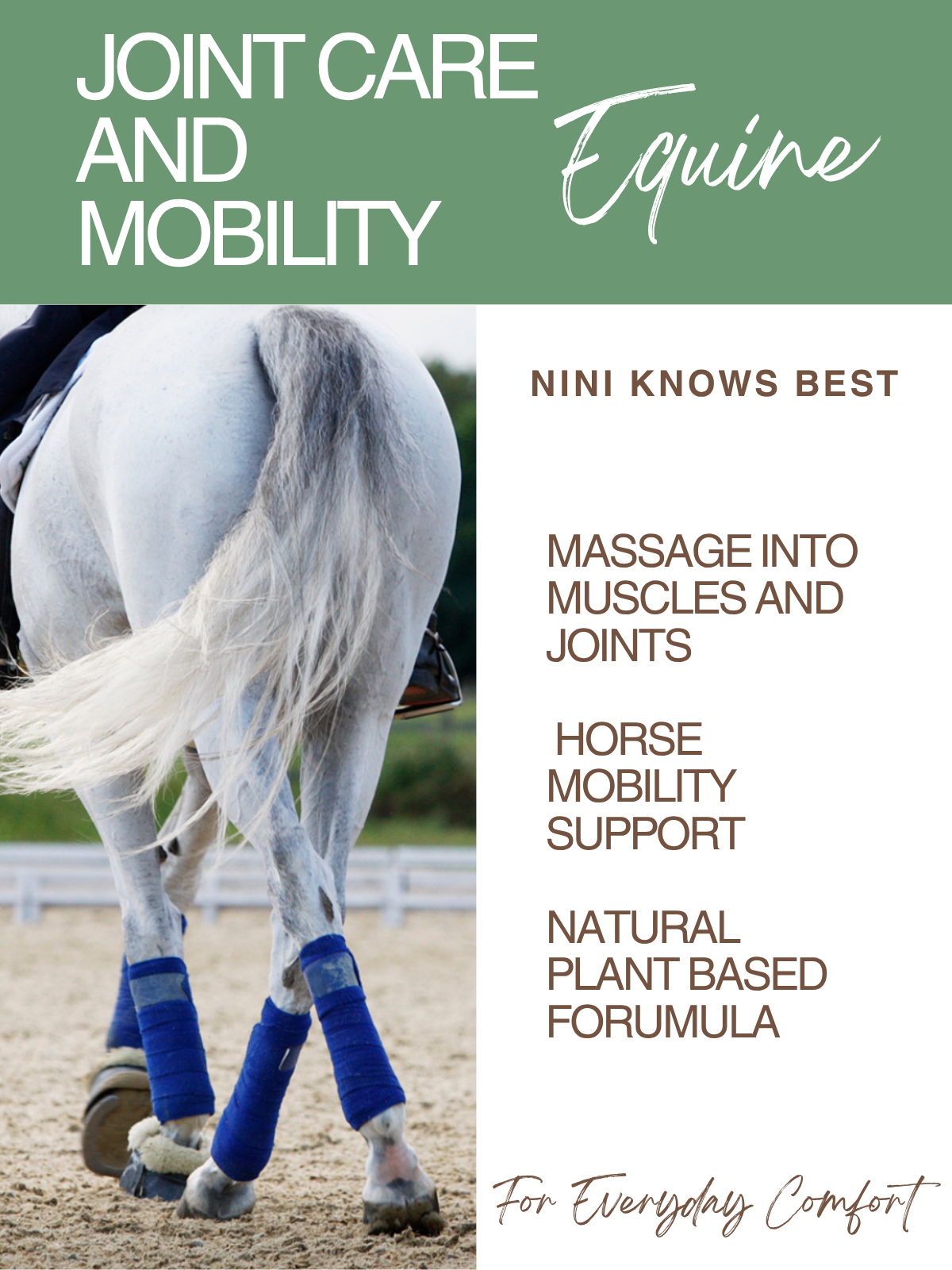 Equine Cream for Joint Support and Comfort