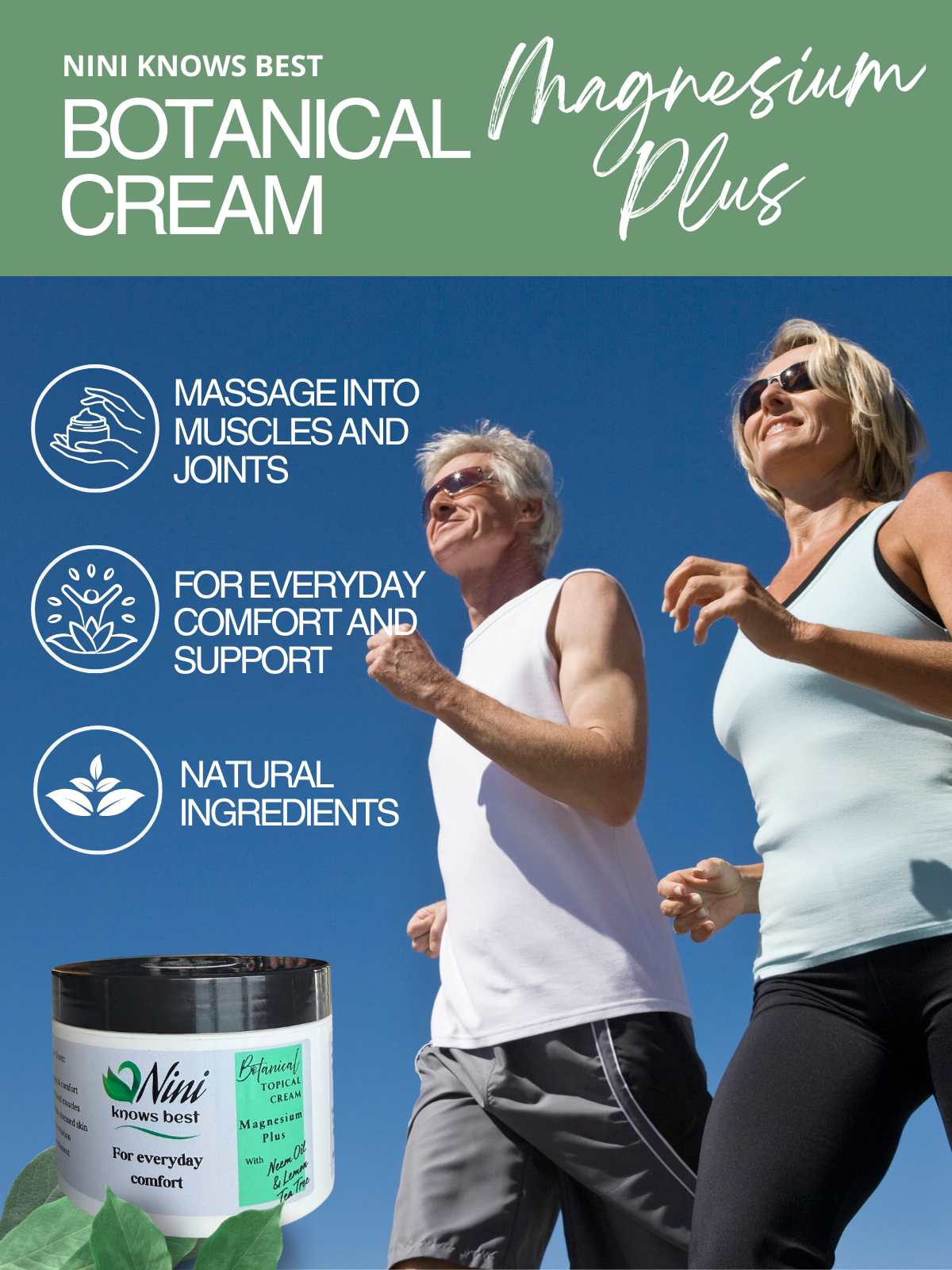 Botanical Cream Magnesium Plus for Joint Support