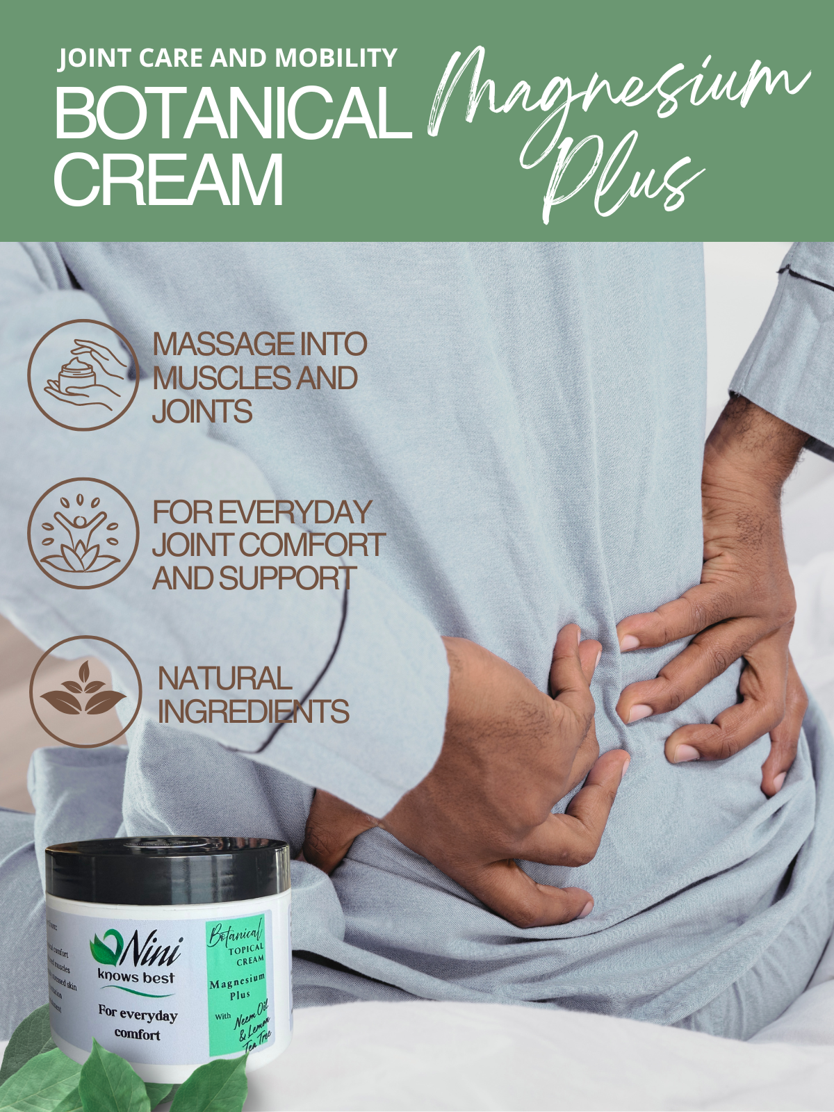 Botanical Cream Magnesium Plus for Joint Support