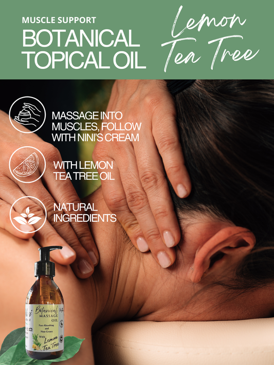 Botanical Topical Oil with Lemon Tea Tree for Muscle Comfort — main product image