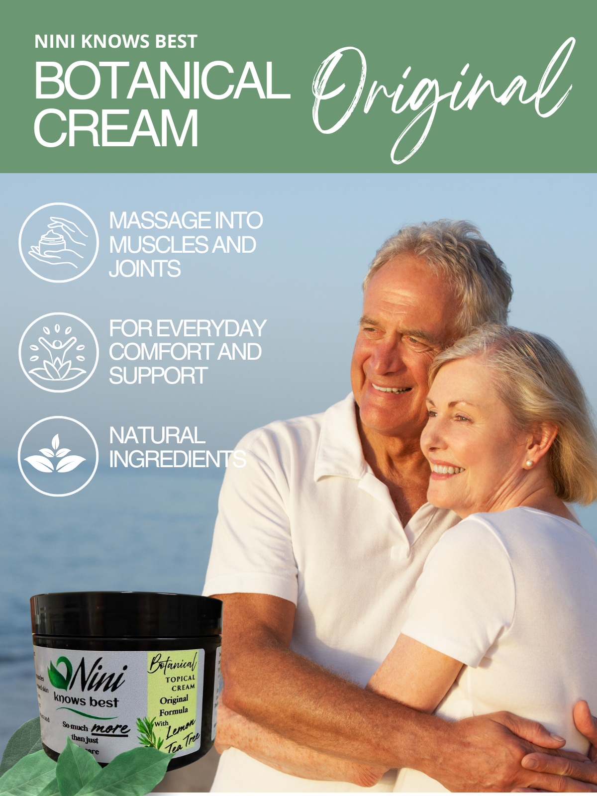 Original Cream with Lemon Tea Tree Oil for Joint and Muscle Support