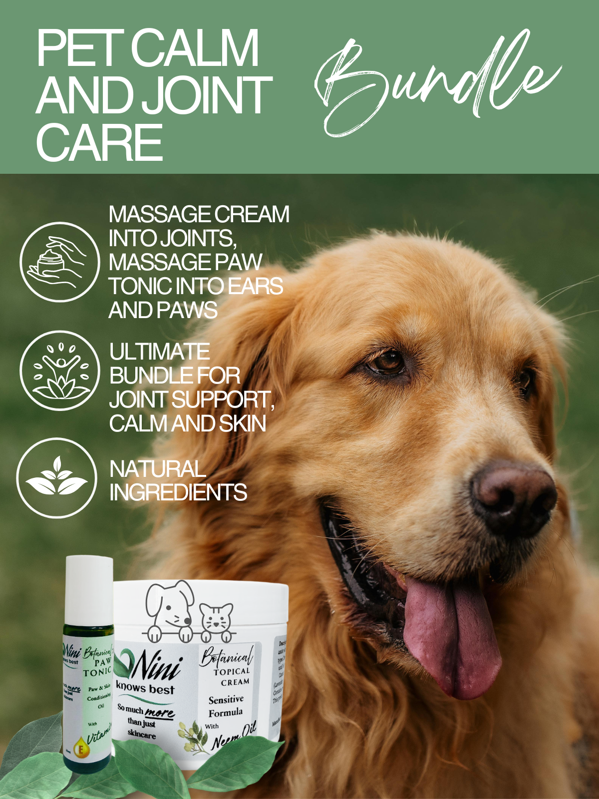 Pet Care Bundle - Paw Tonic & Pet Cream — main product image