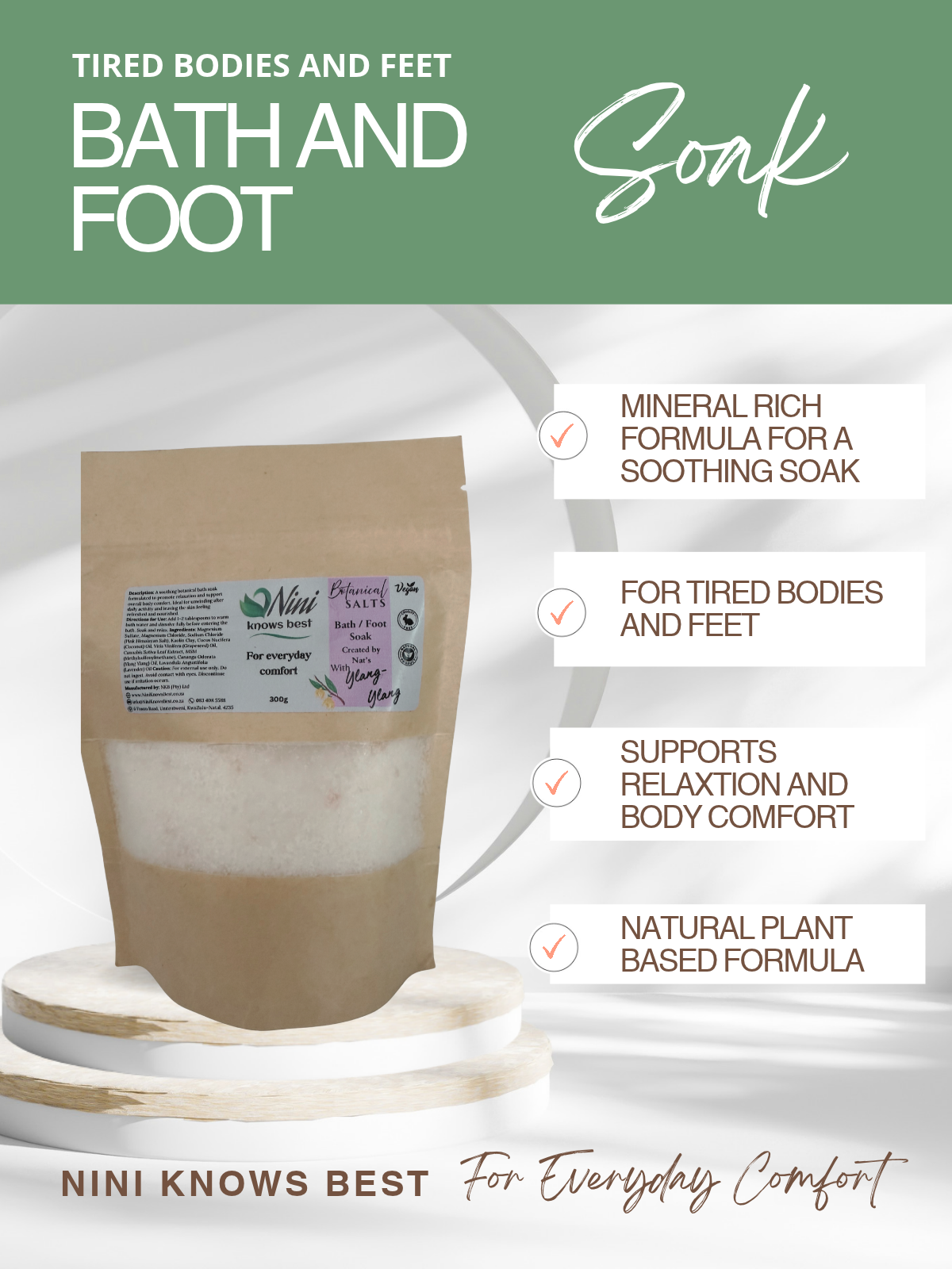 Botanical Bath and Foot Soak for Tired Bodies and Feet