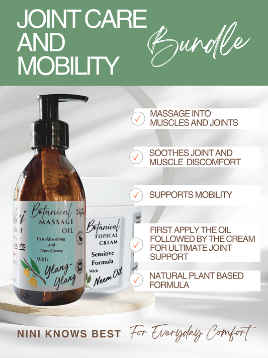 Joint Care Bundle - Botanical Topical Oil & Sensitive Neem Cream