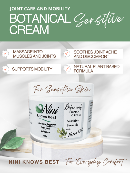 Sensitive Cream with Neem Oil for Joint and Muscle Support