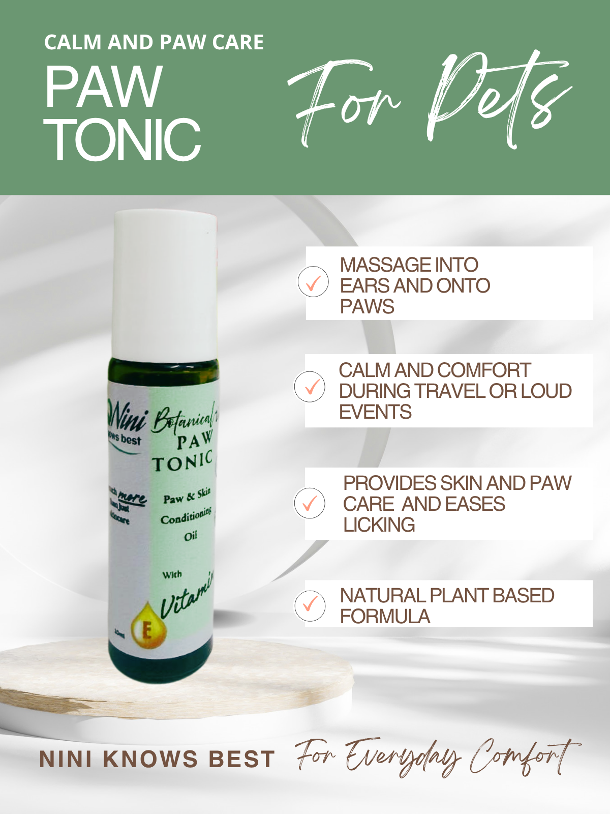 Paw Tonic for Calm and Paw Care