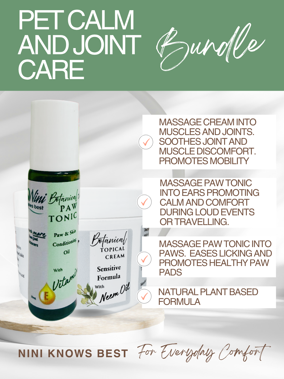 Pet Care Bundle - Paw Tonic & Pet Cream