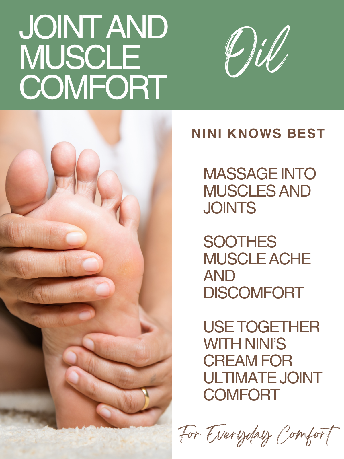 Care Blend Oil with Lemon Tea Tree for Joint and Muscle Comfort
