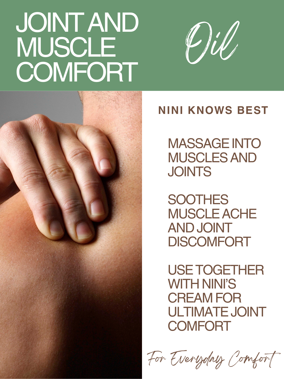 Care Blend Oil with Lemon Tea Tree for Joint and Muscle Comfort